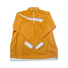 【値下げ中！！】YONEX オレンジ ハーフジップ 長袖ウェア　xo