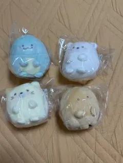 すみっコぐらし　てのりぬいぐるみ　ぽっちゃりほにゃぐるみ×4