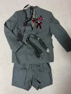 男の子 スーツ 上下セット カーキ グリーン 入学式 120