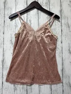 フェアリーコア y2k tops itimi ❥平成ギャル キャミソール フリル VINTAGE - 00s Y2k 平成ギャル 姫 総レース キャミソール itimi