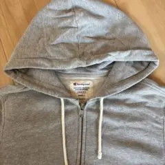 Champion グレー パーカー フルジップフーディー　レディース　Sサイズ