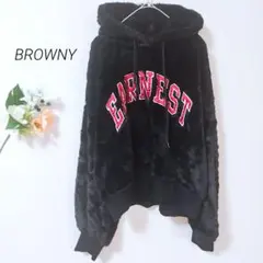 03 ブラウニー パーカー フリース オーバーサイズ もこもこ 袖ボリューム