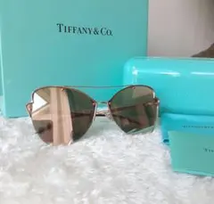 TIFFANY&Co.⭐　希少　ティファニー　サングラス　バタフライ　ミラー