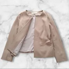 ✨美品✨ NATURAL BEAUTY BASIC 洗える ノーカラージャケット