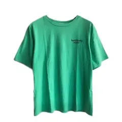 Tシャツ　半袖　緑　ロゴ　プリント　アメカジ　古着　韓国のサムネイル