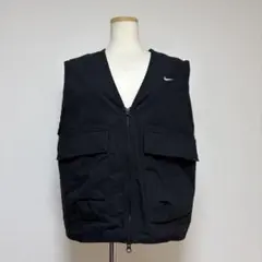NIKEナイキ ウーブン カーゴ ベスト 黒 FV6311-010 Sサイズ