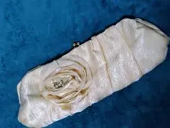 axes femme ❁花のモチーフ付き❁パーティークラッチバッグサーモンピンク