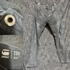 定価22000円 G-Star RAW リヨセル テンセル グレーデニム　スリム