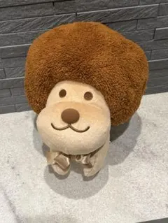 《アフロ犬》サンエックス チョコレートカラ一 ぬいぐるみBIG