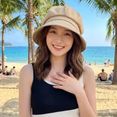 つば広帽子 UVカット 帽子 小顔効果 日よけ 紫外線対策 バケットハット 韓国