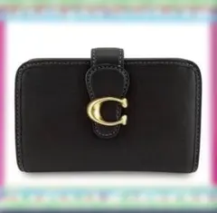 COACH コーチ タビーミディアム二つ折り財布 ブラックのサムネイル