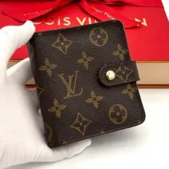 未使用級】 ルイヴィトン モノグラム ヴィエノワ がま口 ゴールド金具 