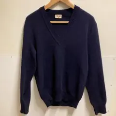 70s フランス軍　セントジェームス　ヴィンテージ Vネックセーター②