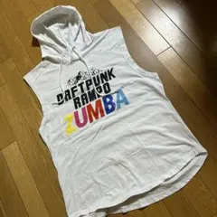 ズンバウエア　フード付きタンクトップ