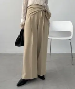 スタイリング/ケイシラハタ】定価46200円ベアカットハイウエストパンツ 