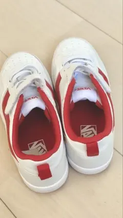 VANS ホワイト/レッド スニーカー 20.0cm