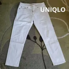 ユニクロ ホワイト デニム ジーパン