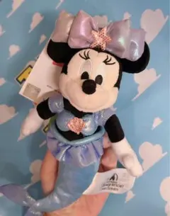 最終値下げ❗️上海ディズニー　ミニーマウス　人魚姫　ぬいぐるみキーチェーン