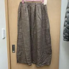 Samanthamos2フリーサイズ モカ色 ロングスカート