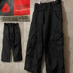 prowessスキーパンツスノーボードウェアズボン下黒ブラック多機能ポケット希少