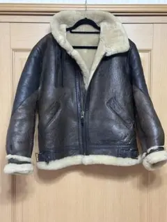 【HARLEY-DAVIDSON】激レア！リアルムートン B-3 Ｌサイズ相当 美品/希少L【ハーレーダビッドソン】B-3 フライトジャケット 羊