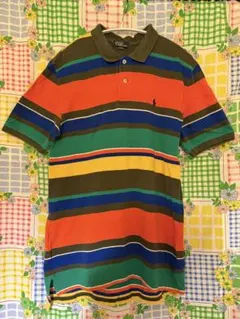 Polo by Ralph Lauren XL ストライプポロシャツ