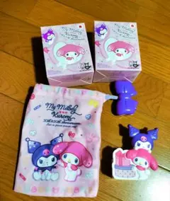 ハッピーセット マイメロディ＆クロミ きんちゃく　マルチスタンド　セット♪