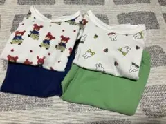 UNIQLO ベビーパジャマ ミッフィー くま 2点セット　80 半袖