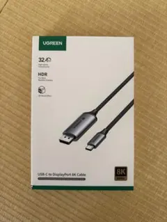 UGREEN 8K60Hz USB C-DisplayPort変換ケーブル 2m