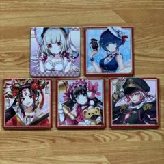 白猫プロジェクト　白猫温泉物語　秩父　祭の湯 特製コースター×5