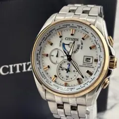 新品 シチズン 世界限定300本 ムーンフェイズ レザー ゴールド