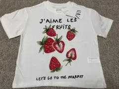 【未使用】ZARA いちごTシャツ　120