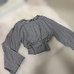 H&M ボーダー長袖トップスのサムネイル