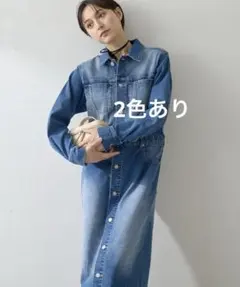 ストレッチデニムワンピース