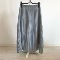 アースミュージックアンドエコロジー　ロングスカート　プリーツスカート