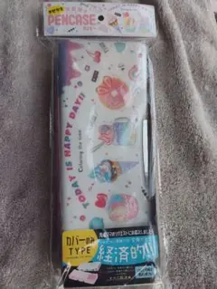カラフルな両面開きペンケースカバー