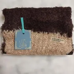 【タグ付未使用】COLORLESS COLORS マフラー 　　　茶/ベージュ