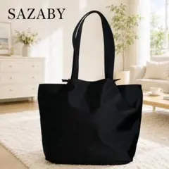 新品同様☆サザビー ナイロン×ヌメ革 トートバッグ 日本製 