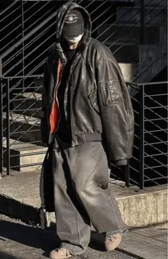 SALE❗️【ENOC】ヴィンテージ加工 MA-1 スーパービッグシルエット 韓国