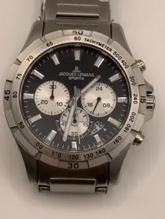 JACQUES LEMANS SPORTS クロノグラフ腕時計　新品電池交換済