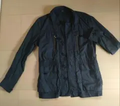 【USED】スキニーフィット ダークグレー ブルゾンジャケット S