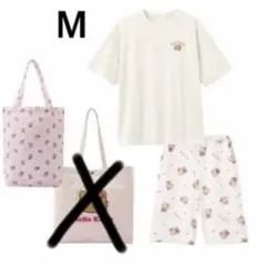 ハローキティ　Tシャツ、パンツ各Mサイズ、バック　ピンク系のサムネイル
