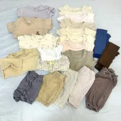 保育園着 女の子 70サイズ トップス 半袖 肌着 5分丈 タイツ まとめ売り