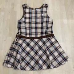再値下！ミキハウス　ワンピース　ジャンパースカート　チェック