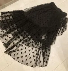 【snidel】ドットレース　ロングスカート