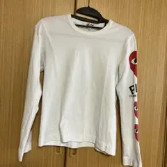 COMME des GARÇONS PLAY 長袖Tシャツ Sホワイト