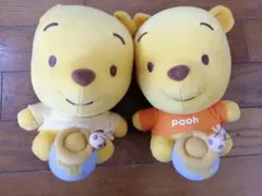 くまのプーさん ぬいぐるみ 2個セット　ディズニー　蜂さんとはちみつ