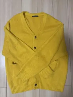 CPCM イエローカーディガン Vネック