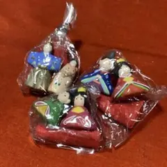 ミニ陶器雛飾り3点セット
