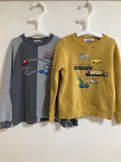 familiar トレーナー 120サイズ グレー/イエロー